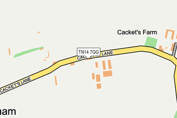 TN14 7QG map - OS OpenMap – Local (Ordnance Survey)