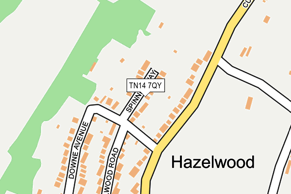 Map of THE MAKE UP ARTIST LIMITED at local scale
