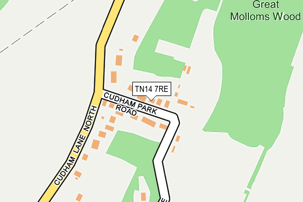 TN14 7RE map - OS OpenMap – Local (Ordnance Survey)