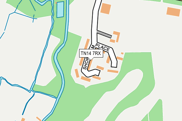 TN14 7RX map - OS OpenMap – Local (Ordnance Survey)