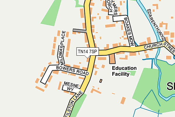 TN14 7SP map - OS OpenMap – Local (Ordnance Survey)