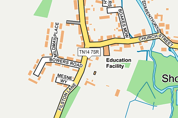 TN14 7SR map - OS OpenMap – Local (Ordnance Survey)