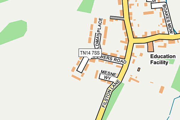 TN14 7SS map - OS OpenMap – Local (Ordnance Survey)