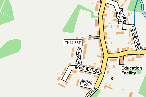 TN14 7ST map - OS OpenMap – Local (Ordnance Survey)
