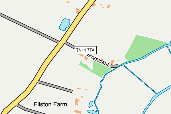 TN14 7TA map - OS OpenMap – Local (Ordnance Survey)