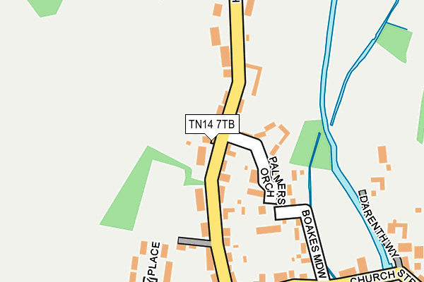 TN14 7TB map - OS OpenMap – Local (Ordnance Survey)