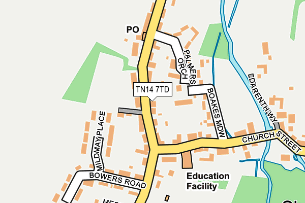 TN14 7TD map - OS OpenMap – Local (Ordnance Survey)