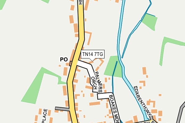 TN14 7TG map - OS OpenMap – Local (Ordnance Survey)