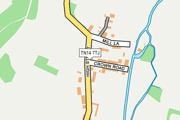 TN14 7TJ map - OS OpenMap – Local (Ordnance Survey)