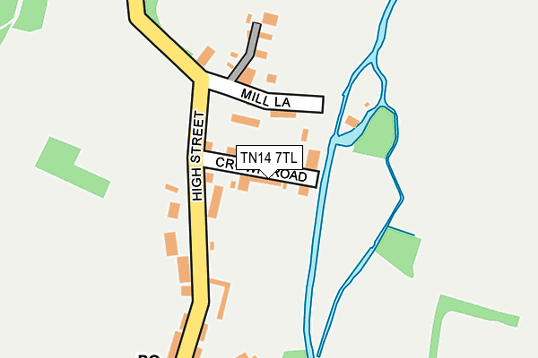 TN14 7TL map - OS OpenMap – Local (Ordnance Survey)