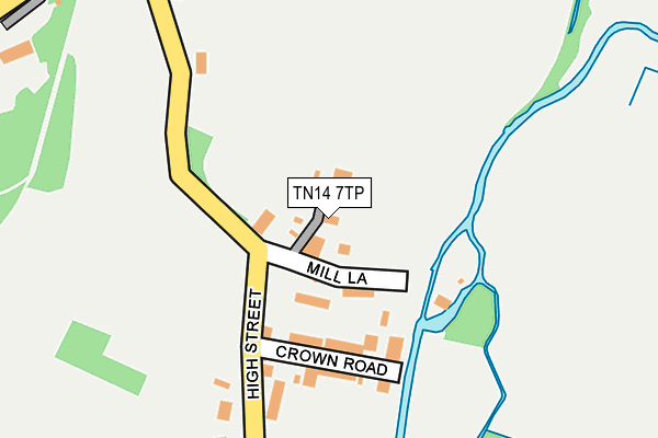 TN14 7TP map - OS OpenMap – Local (Ordnance Survey)