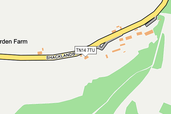 TN14 7TU map - OS OpenMap – Local (Ordnance Survey)