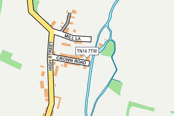 TN14 7TW map - OS OpenMap – Local (Ordnance Survey)