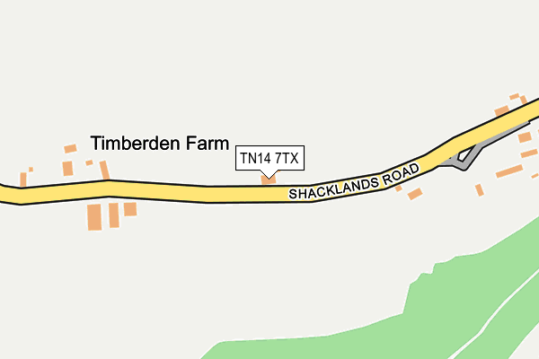 TN14 7TX map - OS OpenMap – Local (Ordnance Survey)
