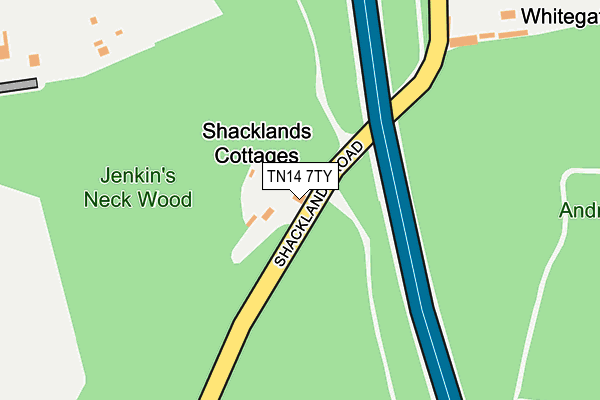 TN14 7TY map - OS OpenMap – Local (Ordnance Survey)