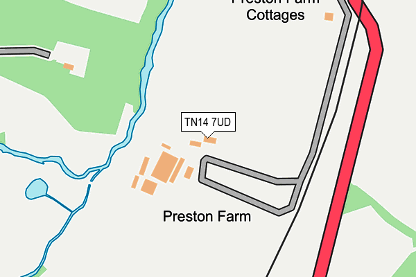 TN14 7UD map - OS OpenMap – Local (Ordnance Survey)