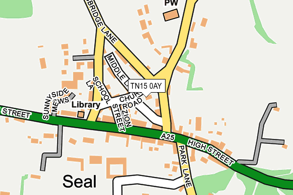 TN15 0AY map - OS OpenMap – Local (Ordnance Survey)