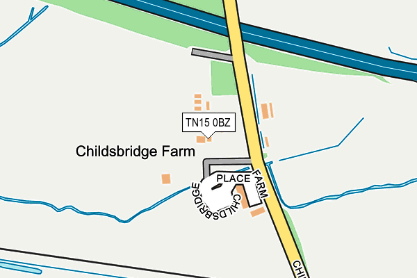 TN15 0BZ map - OS OpenMap – Local (Ordnance Survey)