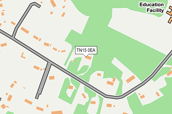 TN15 0EA map - OS OpenMap – Local (Ordnance Survey)