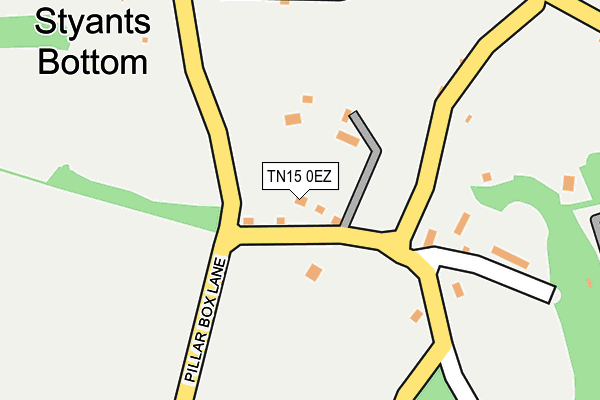 TN15 0EZ map - OS OpenMap – Local (Ordnance Survey)