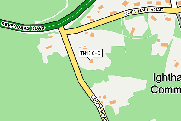 TN15 0HD map - OS OpenMap – Local (Ordnance Survey)