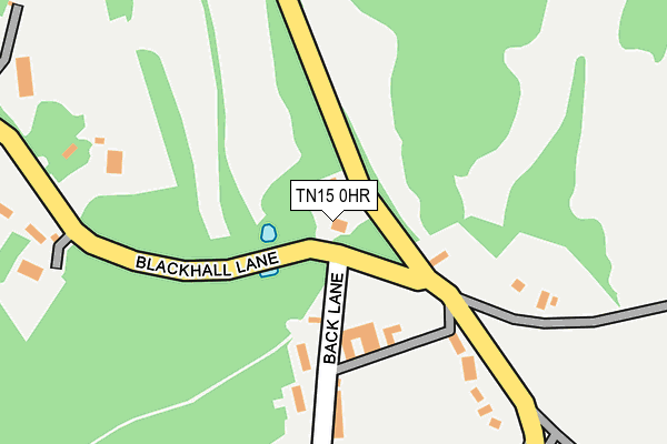 TN15 0HR map - OS OpenMap – Local (Ordnance Survey)