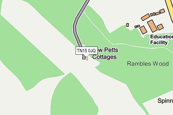 TN15 0JQ map - OS OpenMap – Local (Ordnance Survey)