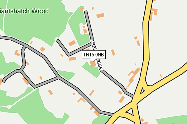 TN15 0NB map - OS OpenMap – Local (Ordnance Survey)