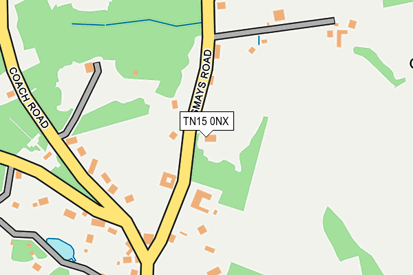 TN15 0NX map - OS OpenMap – Local (Ordnance Survey)