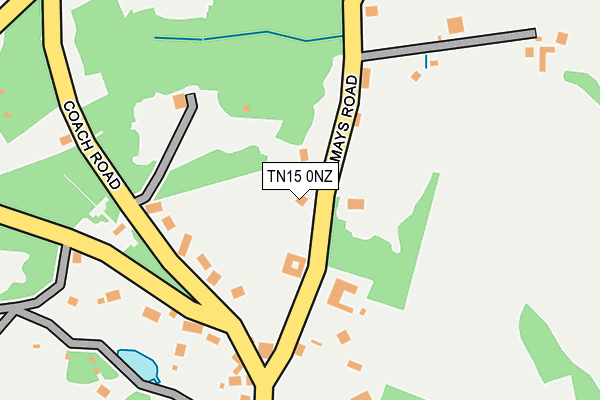 TN15 0NZ map - OS OpenMap – Local (Ordnance Survey)