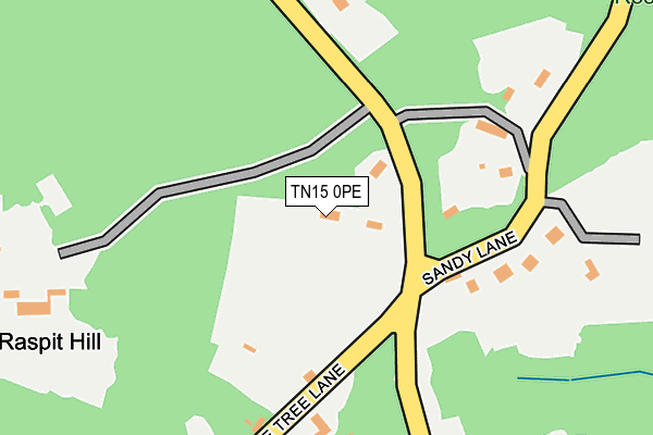 TN15 0PE map - OS OpenMap – Local (Ordnance Survey)