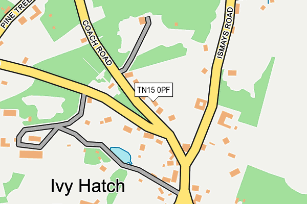 TN15 0PF map - OS OpenMap – Local (Ordnance Survey)