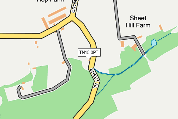 TN15 0PT map - OS OpenMap – Local (Ordnance Survey)