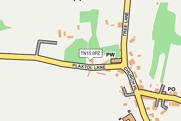 TN15 0PZ map - OS OpenMap – Local (Ordnance Survey)