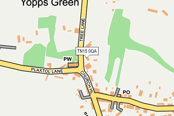 TN15 0QA map - OS OpenMap – Local (Ordnance Survey)