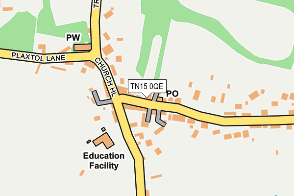 TN15 0QE map - OS OpenMap – Local (Ordnance Survey)