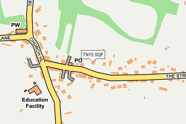 TN15 0QF map - OS OpenMap – Local (Ordnance Survey)