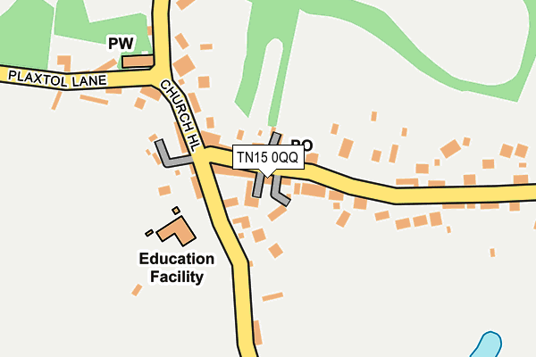 TN15 0QQ map - OS OpenMap – Local (Ordnance Survey)