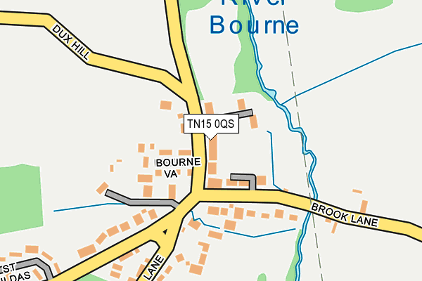 TN15 0QS map - OS OpenMap – Local (Ordnance Survey)