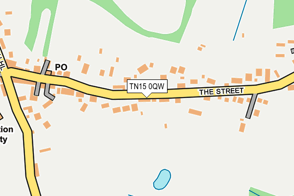 TN15 0QW map - OS OpenMap – Local (Ordnance Survey)