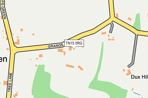 TN15 0RG map - OS OpenMap – Local (Ordnance Survey)