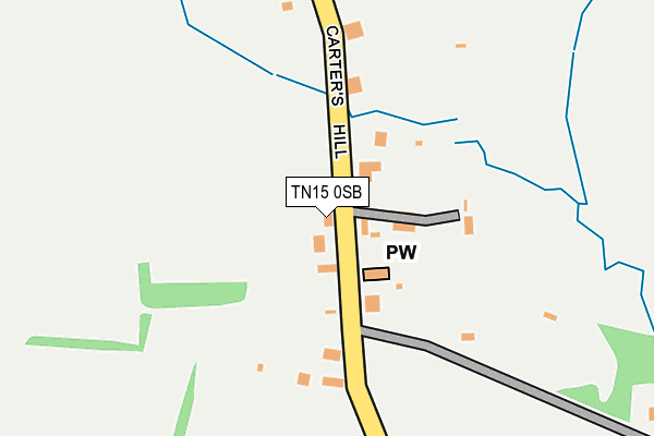 TN15 0SB map - OS OpenMap – Local (Ordnance Survey)