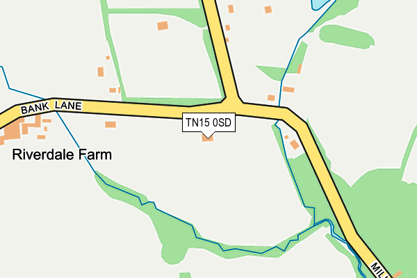 TN15 0SD map - OS OpenMap – Local (Ordnance Survey)