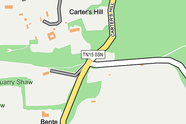 TN15 0SN map - OS OpenMap – Local (Ordnance Survey)