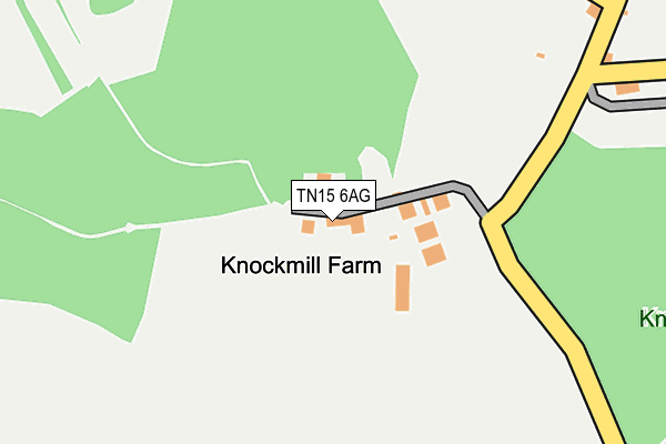 TN15 6AG map - OS OpenMap – Local (Ordnance Survey)