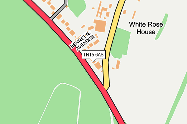 TN15 6AS map - OS OpenMap – Local (Ordnance Survey)