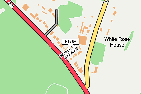 TN15 6AT map - OS OpenMap – Local (Ordnance Survey)