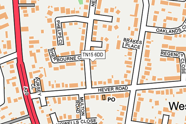 TN15 6DD map - OS OpenMap – Local (Ordnance Survey)