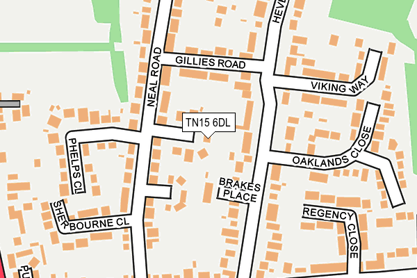 TN15 6DL map - OS OpenMap – Local (Ordnance Survey)