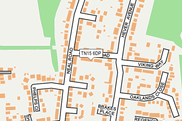 TN15 6DP map - OS OpenMap – Local (Ordnance Survey)
